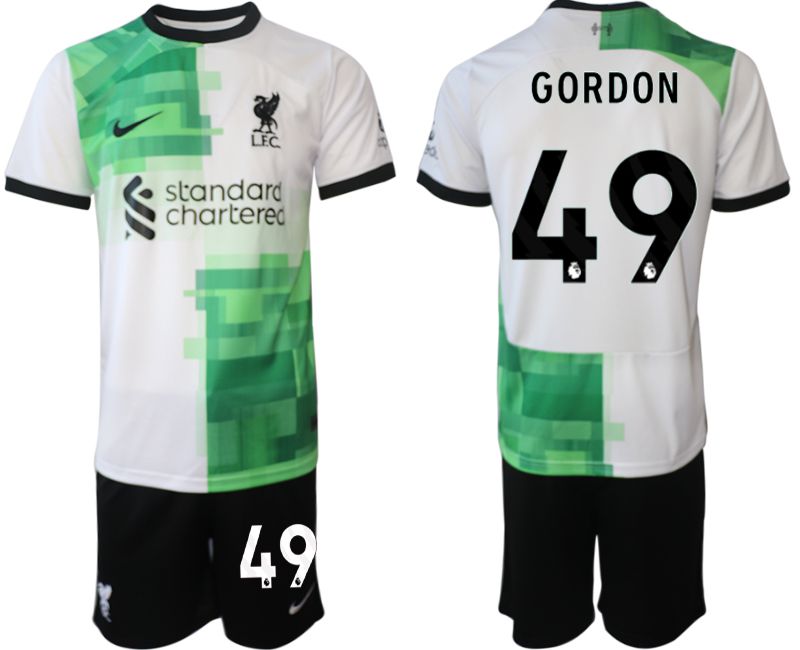 Men 2023-2024 Club Liverpool away white 49 Soccer Jersey